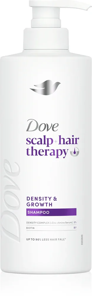 Шампунь для волос Dove Scalp + Hair Therapy Density Growth укрепляющий, с биотином и цинком, 400 мл