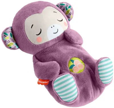Мягкая игрушка Fisher-Price Soothe'n Snuggle Purple Monkey с мелодией, плюшевая, 1 шт