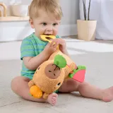 Игрушка-прорезыватель Fisher-Price Snuggly Snacky Capy с погремушкой, плюшевая, 1 шт — фото 2