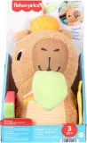Игрушка-прорезыватель Fisher-Price Snuggly Snacky Capy с погремушкой, плюшевая, 1 шт — фото 6