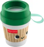 Прорезыватель Fisher-Price Coffee Cup Teether в виде кофейного стаканчика, удобно держать, 1 шт — фото 1