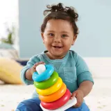 Пирамидка Fisher-Price Rock-A-Stack Rings с кольцами, яркая, 1 шт — фото 2