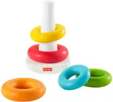 Пирамидка Fisher-Price Rock-A-Stack Rings с кольцами, яркая, 1 шт — фото 4