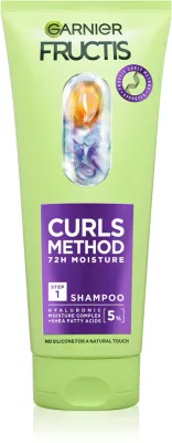 Шампунь Garnier Fructis Curls Method для вьющихся волос, с маслом ши и салициловой кислотой, 200 мл