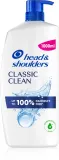 Head & Shoulders Classic Clean - Шампунь против перхоти Head Shoulders Classic Clean для ежедневного применения, со сбалансированным pH, 1000 мл, 1000 мл — фото 1