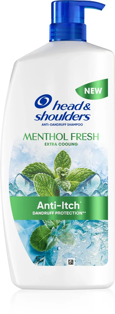 Head & Shoulders Menthol Fresh Extra Cooling - Шампунь против перхоти Head Shoulders Menthol Fresh Extra Cooling с охлаждающим эффектом, 1000 мл, 1000 мл