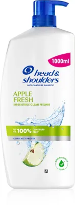 Head & Shoulders Apple Fresh - Шампунь против перхоти Head Shoulders Apple Fresh с ароматом зелёного яблока, для ежедневного применения, 1000 мл, 1000 мл