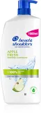 Head & Shoulders Apple Fresh - Шампунь против перхоти Head Shoulders Apple Fresh с ароматом зелёного яблока, для ежедневного применения, 1000 мл, 1000 мл — фото 1