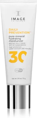 Крем для лица солнцезащитный IMAGE Skincare Daily Prevention Pure Mineral Hydrating Moisturizer с минеральным фильтром, водостойкий, 73 г SPF 30