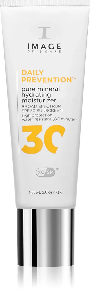 Крем для лица солнцезащитный IMAGE Skincare Daily Prevention Pure Mineral Hydrating Moisturizer с минеральным фильтром, водостойкий, 73 г SPF 30