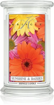 Свеча ароматическая Kringle Candle Classic Sunshine Daisies с соевым воском, с хлопковым фитилем, 623 г