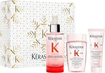 Kérastase Genesis - Набор для волос Kerastase Genesis шампунь, кондиционер и сыворотка против выпадения, подарочный