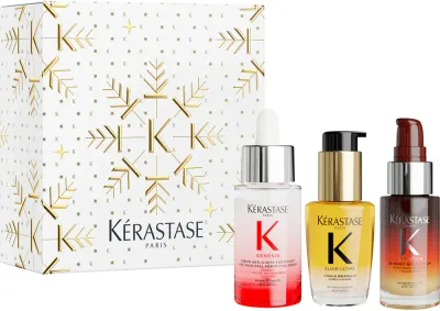 Kérastase Mini Trio - Набор для волос Kerastase Mini Trio две сыворотки и масло, подарочный