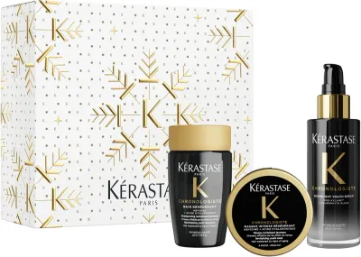 Kérastase Chronologiste - Набор для волос Kerastase Chronologiste шампунь, маска и ночная сыворотка, подарочный