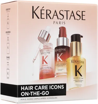 Kérastase Mini HeroTrio - Набор для волос Kerastase Mini HeroTrio две сыворотки и масло, три средства по 30 мл