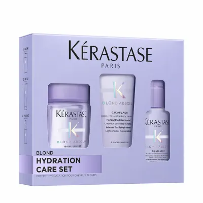 Kérastase Blond Absolu Hydration Care Set - Набор для светлых волос Kerastase Blond Absolu Hydration Care Set шампунь и два ухода, дорожный
