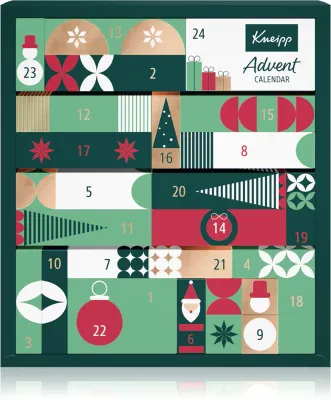 Адвент-календарь косметический Kneipp Advent Calendar, 24 сюрприза для ухода за кожей, 1 шт