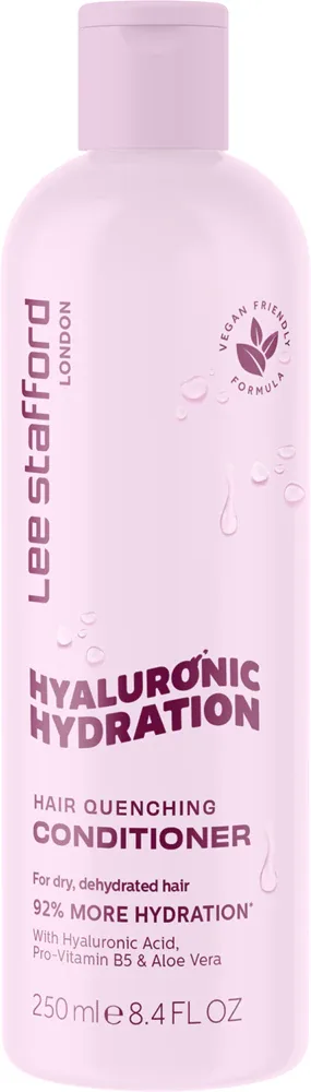 Кондиционер для волос Lee Stafford Hyaluronic Hydration Hair Quenching Conditioner увлажняющий, с пантенолом, 250 мл