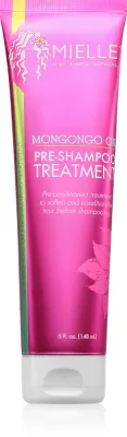 Средство для волос перед мытьём Mielle Mongongo Oil Pre-Shampoo Treatment для кудрявых волос, для блеска, 148 мл
