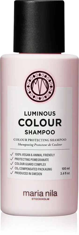 Шампунь для окрашенных волос Maria Nila Luminous Colour для сияния, с экстрактом граната, 100 мл