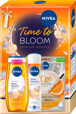 Набор косметики NIVEA Time to Bloom подарочный, для ухода за лицом и телом