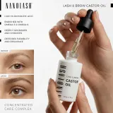 Масло для ресниц и бровей Nanolash Lash Brow Castor Oil касторовое, 30 мл — фото 3