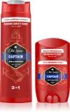 Набор для мужчин Old Spice Captain, гель для душа и дезодорант-стик, 2 шт — фото 1