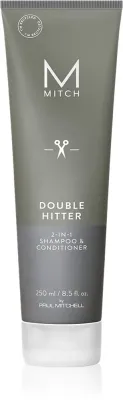 Шампунь и кондиционер 2 в 1 мужской Paul Mitchell Mitch Double Hitter 2-IN-1 Shampoo Conditioner, для лёгкого расчёсывания, 250 мл