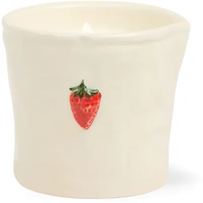 Свеча ароматическая Paddywax Bistro Strawberry, с соевым воском, весенне-летний аромат, 226 г