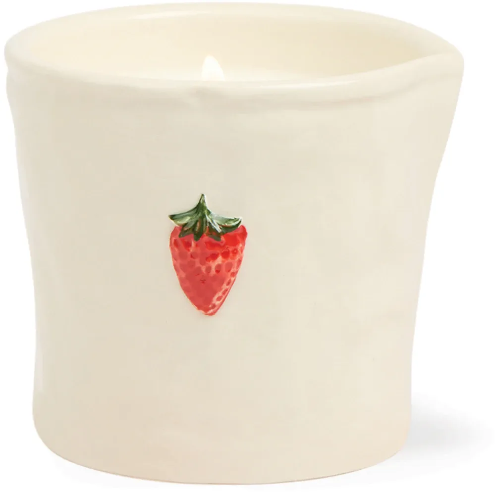Свеча ароматическая Paddywax Bistro Strawberry, с соевым воском, весенне-летний аромат, 226 г