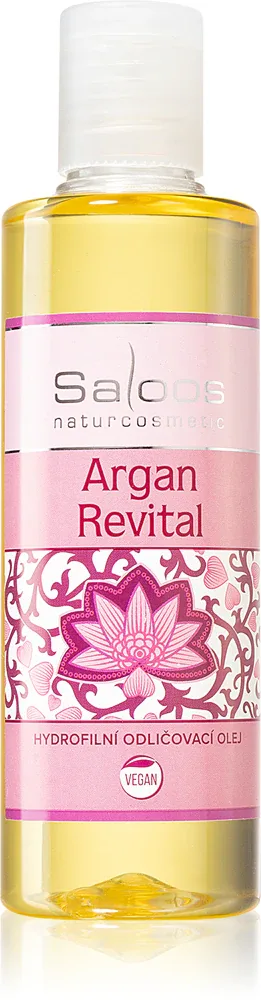 Масло для снятия макияжа Saloos Make-up Removal Oil Argan Revital с аргановым маслом, для водостойкого макияжа, 200 мл