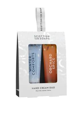 Набор кремов для рук Scottish Fine Soaps Winter Comforts Orchard Spice подарочный, 2 шт. по 30 мл