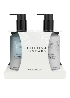 Подарочный набор для рук и тела Scottish Fine Soaps Winter Comforts, молочко и гель, 2 шт. по 300 мл zapachy Toasted Marshmallow & Caramel