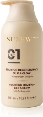 Шампунь для волос SUNEWMED+ Silk Glow Repairing Shampoo восстанавливающий, увлажняющий, 500 мл