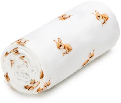 Детское полотенце T-TOMI BIO Muslin Towel, муслиновое, из хлопка, 1 шт Bunny 100 x 120 cm