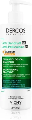 Шампунь против перхоти Vichy Dercos Anti-Dandruff, для нормальных и жирных волос, 390 мл