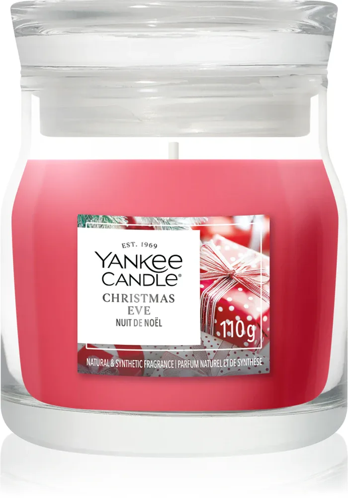 Свеча ароматическая Yankee Candle Christmas Eve, рождественский аромат, 110 г Signature