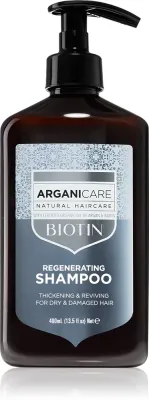 Шампунь для волос Arganicare Biotin Regenerating Shampoo восстанавливающий, с биотином, для блеска и объёма, 400 мл