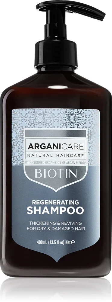 Шампунь для волос Arganicare Biotin Regenerating Shampoo восстанавливающий, с биотином, для блеска и объёма, 400 мл