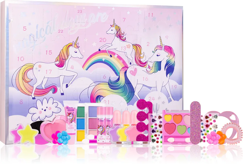 Адвент-календарь Accentra Beauty Advent Calendar Unicorn, 24 косметических сюрприза, для девочек