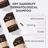 Шампунь против перхоти Apivita Dandruff Relief Dry Dandruff Dermatological Shampoo, с прополисом, для сухой кожи головы — фото 2