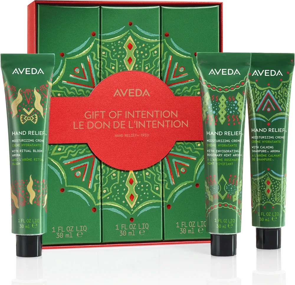 Набор кремов для рук Aveda Holiday Gift of Intention Hand Relief Trio, увлажняющие, три аромата по 30 мл