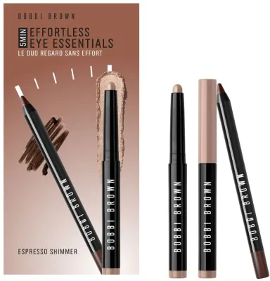 Набор для макияжа глаз Bobbi Brown Holiday Effortless Eye Essentials, тени-карандаш и водостойкий карандаш каял, 1 шт