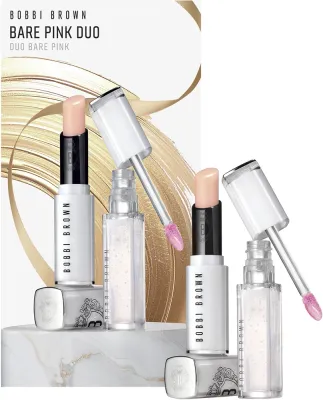 Набор для губ Bobbi Brown Holiday Bare Pink Duo, оттеночный бальзам 2,5 г и увлажняющее масло для губ 6 мл