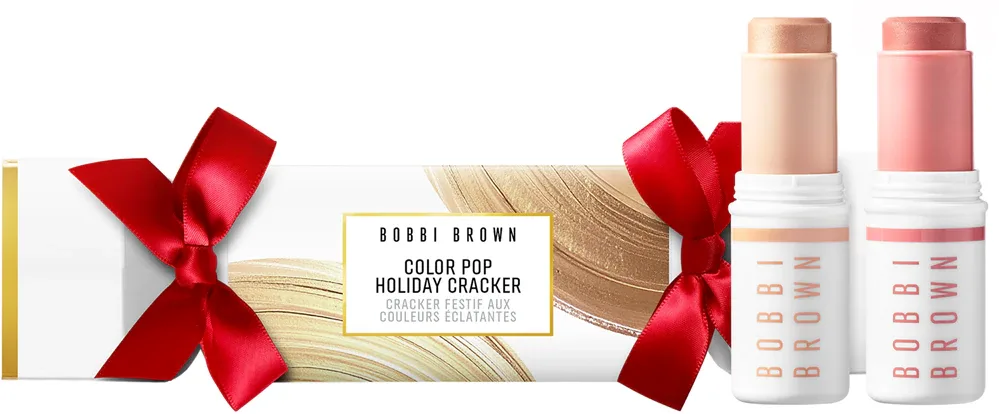 Набор для макияжа Bobbi Brown Holiday Color Pop Holiday Cracker, два мультистика для губ и щёк по 8 г, оттенок Morning Dew / Flirty Peach