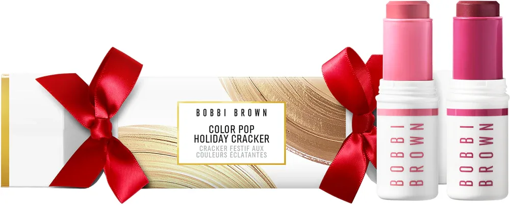 Набор для макияжа Bobbi Brown Holiday Color Pop Holiday Cracker, два мультистика для губ и щёк по 8 г, оттенок Cheeky Pink / Plum Envy