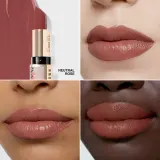 Помада для губ Bobbi Brown Holiday Luxe Lipstick с интенсивной пигментацией, с лёгким блеском, 3,5 г, оттенок Neutral Rose — фото 3