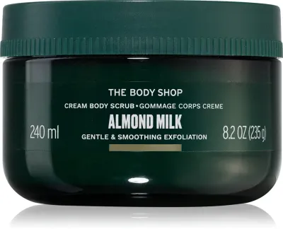 Скраб для тела The Body Shop Almond Milk Body Scrub увлажняющий, с витамином E, 240 мл