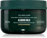 Скраб для тела The Body Shop Almond Milk Body Scrub увлажняющий, с витамином E, 240 мл — фото 1