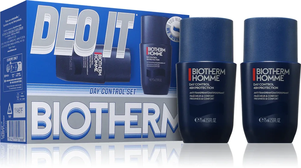 Набор дезодорантов Biotherm Deo It Set мужской, подарочный, роликовые, 2 x 75 мл